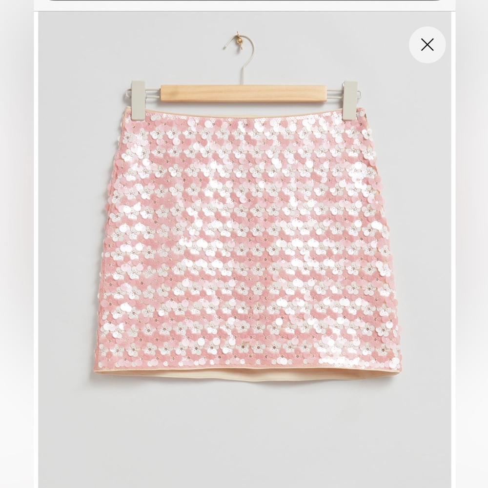 & other stories High Waist Sequin Skirt